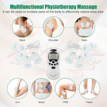 Load image into Gallery viewer, Tens Unit EMS Muscle Stimulation Body Massager Neck Back Foot Hand Leg Cervical Body Electric Relax Massage Instrument Health
