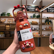 Load image into Gallery viewer, Termos Themo Water Bottle Tumbler Cup Thermal Drinks Stainless Steel Cold and Hot Large Capacity With Straw Children's Thermos
