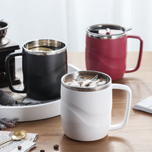 Load image into Gallery viewer, Thermal Beer Cups Stainless Steel Simple Office Tea Coffee Water Bottle Vacuum with Lid Practical Portable Termico Mug
