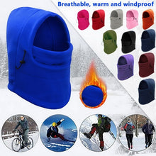 Load image into Gallery viewer, Thermal Fleece Balaclava Hot Neck Warmer Hiking Scarves New Fashion Warm Cap Winter Men Women Hats Waterproof Hat Hooded
