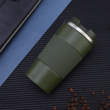 Load image into Gallery viewer, Thermos 304 Stainless Steel American Style Large Mouth Coffee Cup Office Bottle Travel Car Mug Water bottle taza termo cafe
