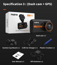 Load image into Gallery viewer, 1080P Dash Cam HD Car Video Recorder 3.0 Inch Support Rear Cam GPS Car Camera Car DVR  24H Parking Auto Recorder
