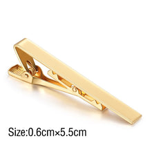 Load image into Gallery viewer, Tie Clip Fashion Style Ties for Men Metal Tone Simple Bar Clasp Practical Necktie Accessories Clasp Tie Pin for Mens Collar Clip
