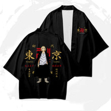 Load image into Gallery viewer, Tokyo Avengers Cosplay T-shirt Cloak of Draken Manji Gang for Summer Haori Kimono Tee Men Short-sleeve
