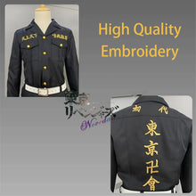 Load image into Gallery viewer, Tokyo Revengers Cosplay Black Shirt Pants Embroidery Uniform Wig Anime Cosplay Costume Halloween Party Outfit For Women Men
