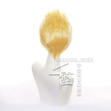 Load image into Gallery viewer, Tokyo Revengers Hanagaki Takemichi Wig Tokyo Revengers Cosplay Costume Men Party Synthetic Hair Gold

