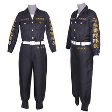 Load image into Gallery viewer, Tokyo Revengers Mikey Sano Manjiro Cosplay Costume Tokyo Manji Gang Uniform Black  Cloak Halloween Party Suit NEW
