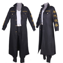 Load image into Gallery viewer, Tokyo Revengers Mikey Sano Manjiro Cosplay Costume Tokyo Manji Gang Uniform Black  Cloak Halloween Party Suit NEW
