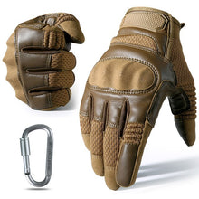 Load image into Gallery viewer, Touch Screen PU Leather Tactical Gloves Army Military Combat Airsoft Hiking Cycling Climbing Shooting Full Finger Mittens Men
