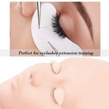 Load image into Gallery viewer, Training Mannequin Head False Eyelash Extension Practice Head Model replacement Silicone Removable Eyelids Makeup Tools
