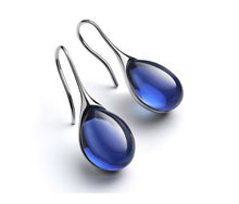 Load image into Gallery viewer, Trendy Women Earrings 4 Colors Delicate Gold Color Inlay Natural Stone Hook Dangle Earrings for Women Wedding Engagement Jewelry
