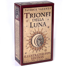 Load image into Gallery viewer, Trionfi della Luna Tarot 78 Card Deck with PDF Guidebook Fortune Telling Card Game Travel Cersion Reversed Chakra Planet Zodiac
