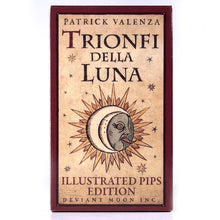 Load image into Gallery viewer, Trionfi della Luna Tarot 78 Card Deck with PDF Guidebook Fortune Telling Card Game Travel Cersion Reversed Chakra Planet Zodiac
