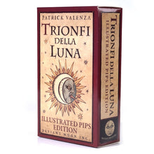 Load image into Gallery viewer, Trionfi della Luna Tarot 78-Card Deck with PDF Guidebook Fortune Telling Card Game Travel version
