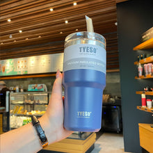 Load image into Gallery viewer, Tyeso Cold Water Stainless Steel Coffee Mug Thermos Tumbler Cups Vacuum Beer Cups Thermos Bottle  Garrafa Termica Termo Alcohol
