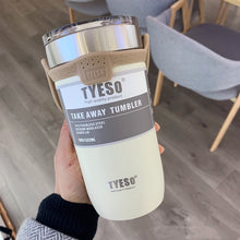 Load image into Gallery viewer, Tyeso Cold Water Stainless Steel Coffee Mug Thermos Tumbler Cups Vacuum Beer Cups Thermos Bottle  Garrafa Termica Termo Alcohol
