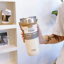 Load image into Gallery viewer, Tyeso Cold Water Stainless Steel Coffee Mug Thermos Tumbler Cups Vacuum Beer Cups Thermos Bottle  Garrafa Termica Termo Alcohol
