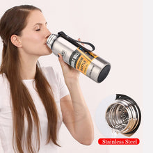 Load image into Gallery viewer, Large Capacity Stainless Steel Thermos Portable Vacuum Flask Insulated Tumbler with Rope Thermo Bottle 500/700/1000/1500ml
