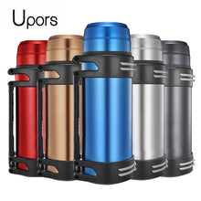 Load image into Gallery viewer, UPORS Large Capacity Thermos with Strap 304 Stainless Steel Thermos Bottle Portable Outdoor Travel Insulated Cup Vacuum Flask
