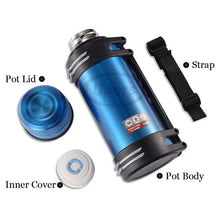 Load image into Gallery viewer, UPORS Large Capacity Thermos with Strap 304 Stainless Steel Thermos Bottle Portable Outdoor Travel Insulated Cup Vacuum Flask
