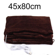 Load image into Gallery viewer, USB Car Home Electric Warming Heating Blanket Pad Shoulder Neck Mobile Heating Shawl USB Soft 5V 4W Winter Warm Health Car
