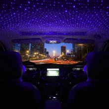 Load image into Gallery viewer, USB Car Roof Atmosphere Star Sky Lamp Home Decoration LED Projector Purple Night Light Adjustable Multiple Lighting Effects
