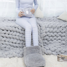 Load image into Gallery viewer, USB Electric Foot Warmer Heater Power Saving Warm Foot Cover Feet Heating Pads
