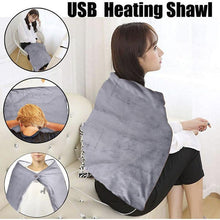 Load image into Gallery viewer, USB Electric Heating Blanket Winter Body Warmer Electric Mattress Thermostat Carpet Warm Heating Shawl for Car Office Home
