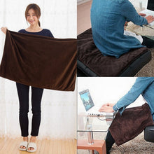 Load image into Gallery viewer, USB Heating Travel Machine Washable For Sofa Bed Portable Electric Blanket Winter Warm Soft Plush Car Shawl Camping
