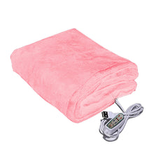 Load image into Gallery viewer, USB Heating Travel Machine Washable For Sofa Bed 3 Levels Portable Electric Blanket Winter Warm Soft Plush Car Shawl Camping
