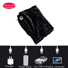 Load image into Gallery viewer, USB Warm Electric Heating Shawl Soft Warm Fleece Heating Pad for Home Office Winter Warm Neck Shoulder Electric Blankets
