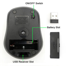 Load image into Gallery viewer, USB Wireless mouse 2000DPI Adjustable Receiver Optical Computer Mouse 2.4GHz Ergonomic Mice For Laptop PC Mouse
