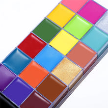 Load image into Gallery viewer, 20 Colors Face Body Painting Oil Safe Kids Flash Tattoo Painting Art Halloween Party Makeup Fancy Dress Beauty Palette
