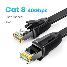 Load image into Gallery viewer, Ethernet Cable  40Gbps 2000MHz CAT 8 Networking Nylon Braided Internet Lan Cord for Laptops PS 4 Router RJ45 Cable
