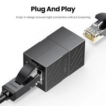 Load image into Gallery viewer, Connector Cat7/6/5e Ethernet Adapter 8P8C Network Extender Extension Cable for Ethernet Cable Female to Female
