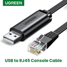 Load image into Gallery viewer, USB to RJ45 Console Cable RS232 Serial Adapter for Cisco Router 1.5m USB RJ 45 8P8C Converter USB Console Cable
