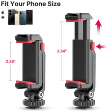 Load image into Gallery viewer, Vertical Shooting Phone Mount Holder DSLR Camera Monitor Mount Tripod Mount Clamp for Smartphone Vlog Shooting
