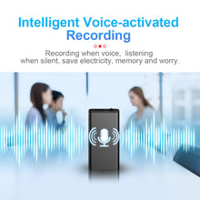 Load image into Gallery viewer, Ultra-Thin Mini Voice Recorder Espia 4-32GB Digtal Professional Sound Activated Dictaphone HD Noise Reduce Recording MP3 Player
