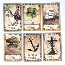 Load image into Gallery viewer, Under the Roses Lenormand 39 Card Oracle Deck Family Party Fun Tarots Board Game
