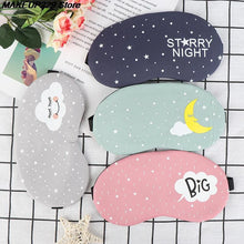 Load image into Gallery viewer, Unisex 1pc Creative Sleeping Mask Eyepatch Eye Cover Cotton Lovely For Eye Travel Relax Sleeping Aid Eye Patch Shading Eye Mask
