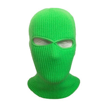 Load image into Gallery viewer, Unisex 2-Hole Knitted Ski Mask Balaclava Hat Winter Solid Color Full Face Cover Neck Gaiter Outdoor Windproof Beanie Cap
