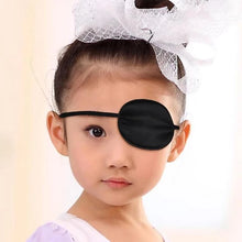 Load image into Gallery viewer, Unisex Black Single Eye Patch  Washable Adjustable Concave Eye Patch Medical Patch Pirate Cosplay Costume
