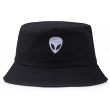 Load image into Gallery viewer, Unisex Embroidery Alien Foldable Bucket Hat Summer Beach Sun Hat Streetwear Fisherman Hat Outdoor Bucket Cap Men Women Hat
