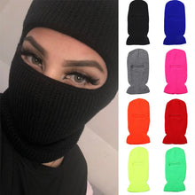 Load image into Gallery viewer, Unisex Full Face Cover 1 Hole Ski Mask Balaclava Beanies Hats For Men Women Army Tactical Cs Windproof Knit Hat Winter Warm Caps
