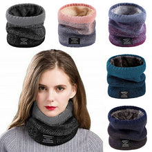 Load image into Gallery viewer, Neck Gaiters Unisex Knitted Warm Scarf Winter Autumn Ring Women Bandana Solid Scarf Fleece Men Headband Neck Scarf Shawl
