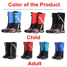 Load image into Gallery viewer, Unisex Waterproof Snow Gaiters Leg Covers Climbing Camping Hiking Ski Kid Leg Warmers Boot Shoe Legging Gaiter Legs Protection
