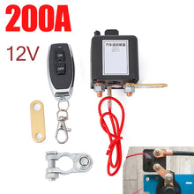 Load image into Gallery viewer, Universal 12V new Car Battery Switch Relay Integrated Wireless Remote Control Disconnect Cut Off Isolator Master Switches

