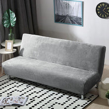 Load image into Gallery viewer, Universal Size Plush Sofa Bed Cover Armless Folding Seat Slipcover Stretch Covers Cheap Couch Protector Elastic Cover

