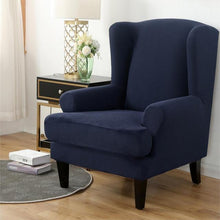 Load image into Gallery viewer, Waterproof Sloping Arm  Back Chair Cover Elastic Armchair Wingback Wing Sofa Back Chair Cover Stretch Protector
