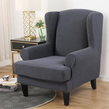 Load image into Gallery viewer, Waterproof Sloping Arm  Back Chair Cover Elastic Armchair Wingback Wing Sofa Back Chair Cover Stretch Protector
